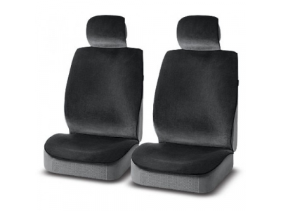 Накидка на сиденье иск.мех. "Premier" черный эко мех. 2шт.
