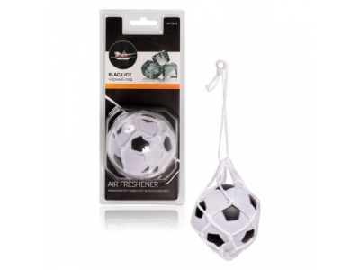 Ароматизатор подвесной "Футбольный мяч" черный лед (AFFO063)