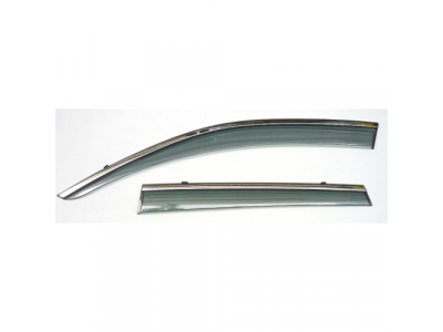 Ветровики Artway Hyundai IX35 10-16 с металл. хром-молдингом