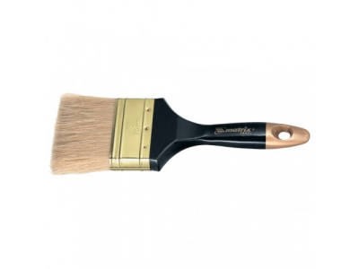 Кисть плоская "Профи" 2,5", натуральная щетина, деревянная ручка MATRIX