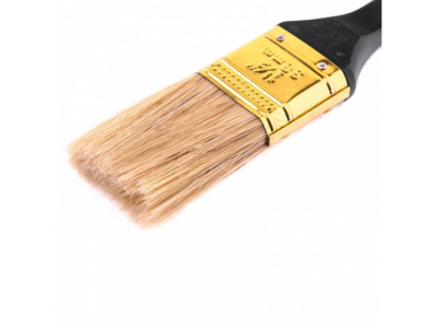 Кисть плоская "Профи" 1,5", натуральная щетина, пластмассовая ручка Mtx