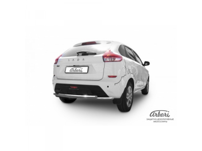 Защита заднего бампера Arbori d42 + d42 двойная LADA XRAY 2016- от ARBORI Защита заднего бампера Arbori d42 + d42 двойная LADA XRAY 2016-