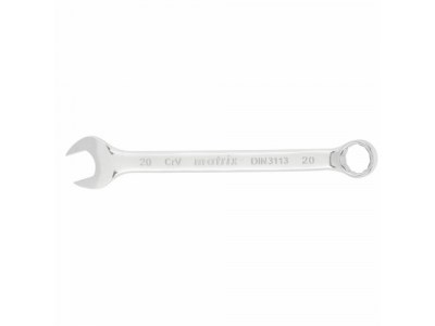 Ключ комбинированный, 20 мм, CrV, полированный хром// MATRIX