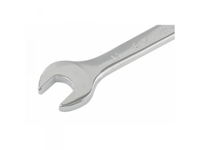 Ключ комбинированный, 15 мм, CrV, полированный хром// MATRIX