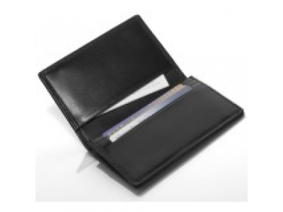 Кожаная визитница Mercedes-Benz Business Card Leather Wallet, Black, артикул B66952884
