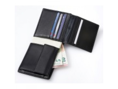 Мужской кожаный кошелек Mercedes Men’s Wallet, Maybach, Black