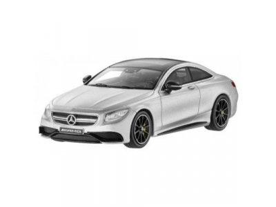 Модель автомобиля Mercedes-AMG S 63 Coup?, Iridium Silver Magno, Scale 1:43