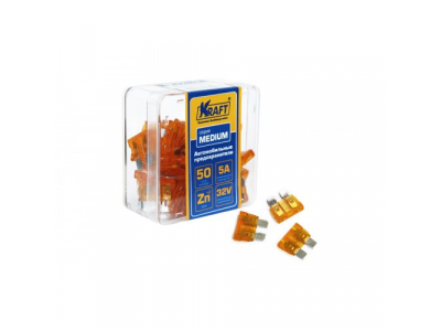 Набор предохранителей 5А (серия MEDIUM 50шт) пласт