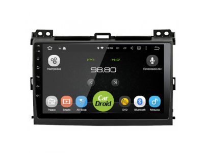 Штатная магнитола CarDroid RD-1105F-Y для Toyota Land Cruiser Prado 120